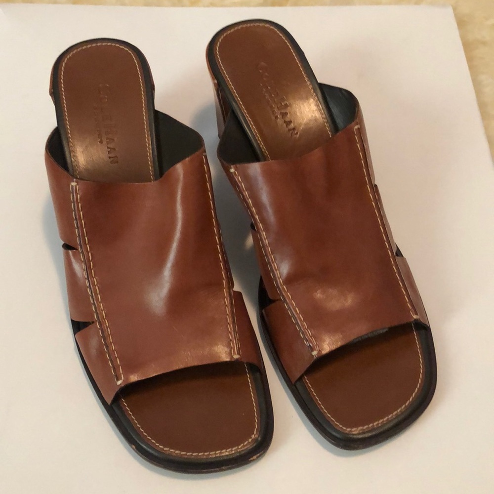 Cole Haan Brown Leather Slip ons